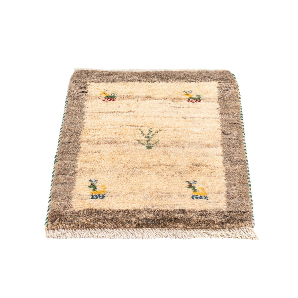Tapis Gabbeh - Persan - 60 x 40 cm - beige