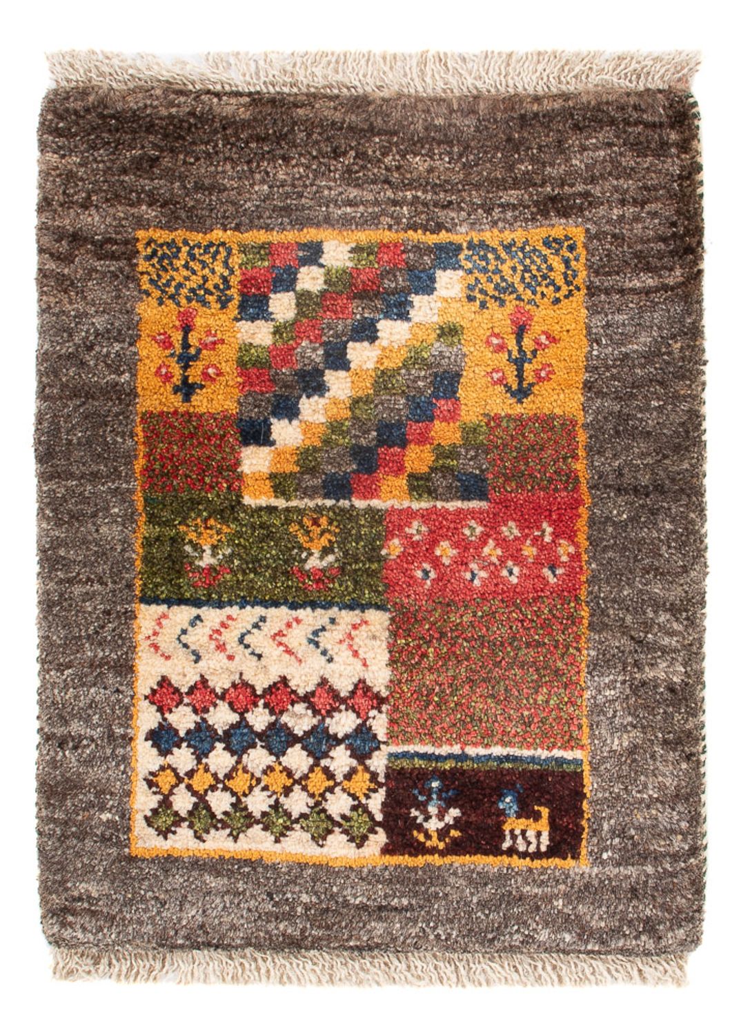 Tapis Gabbeh - Persan - 60 x 40 cm - multicolore
