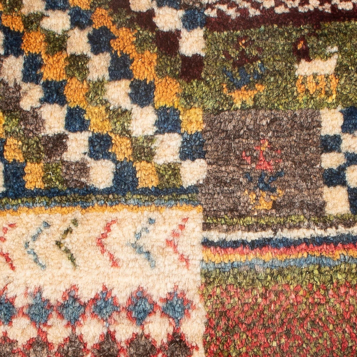 Tapis Gabbeh - Persan - 60 x 40 cm - multicolore