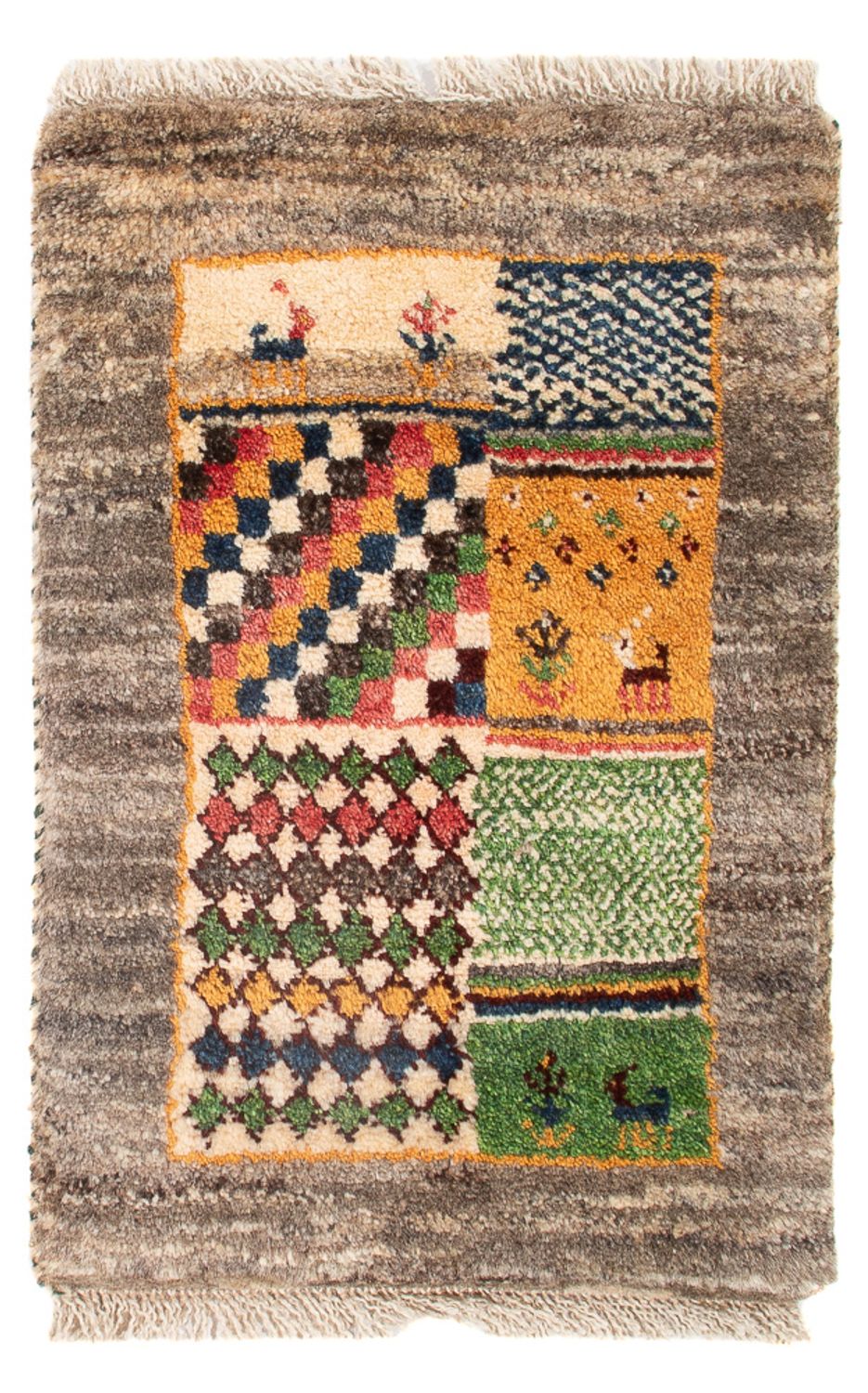 Tapis Gabbeh - Persan - 60 x 40 cm - multicolore