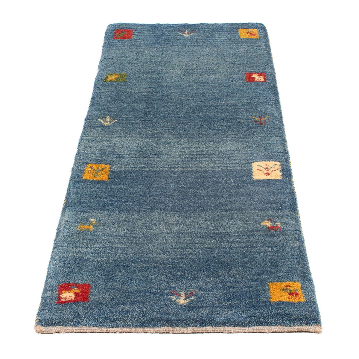 Tapis de couloir Tapis Gabbeh - Persan - 136 x 52 cm - multicolore