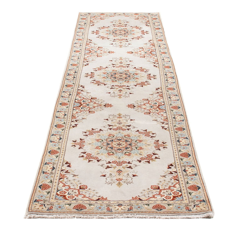 Tapis de couloir Tapis persan - Keshan - 360 x 78 cm - crème