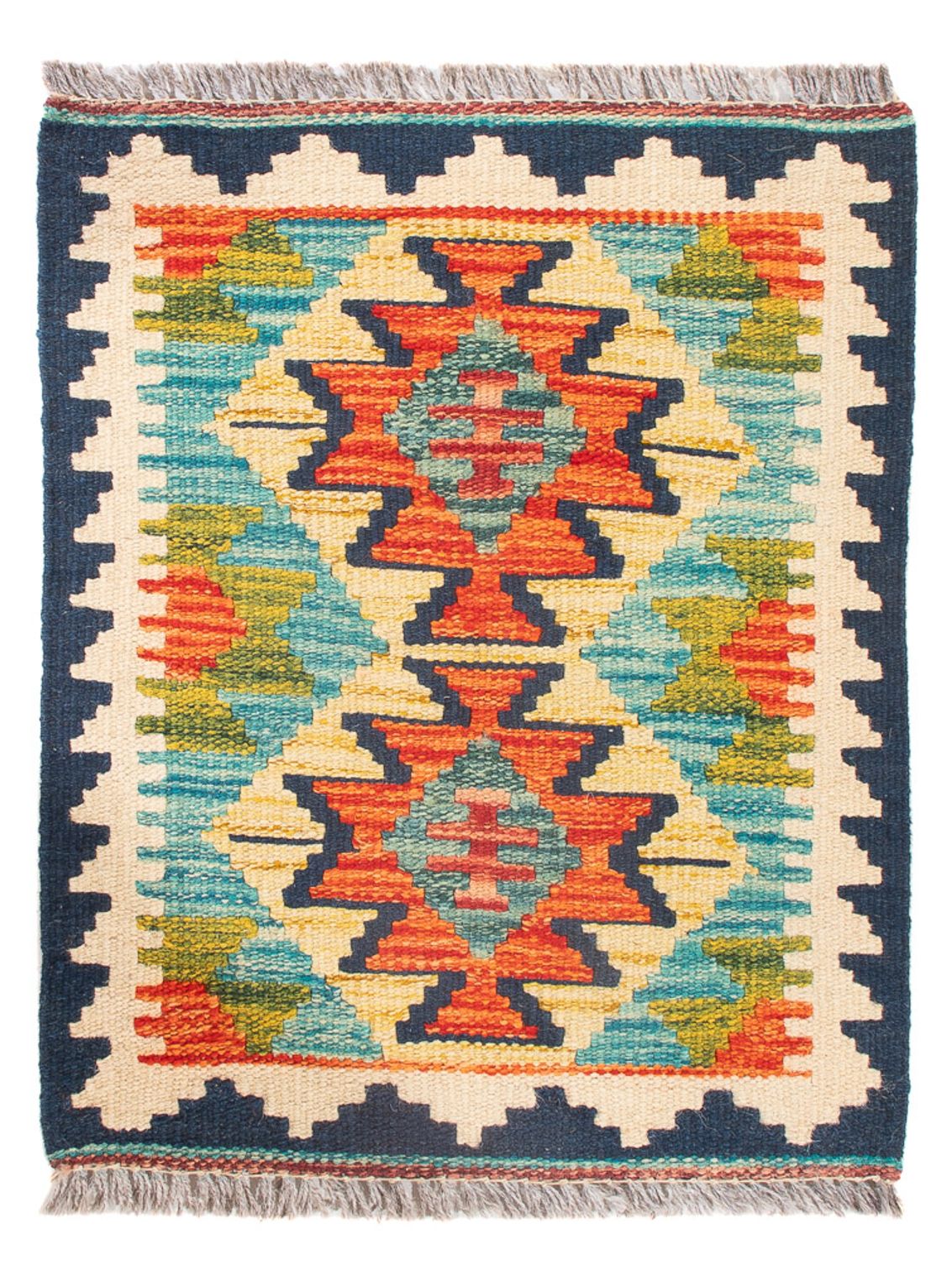Tapis Kelim - Splash - 60 x 40 cm - multicolore