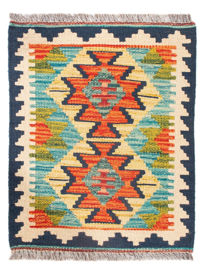 Tapis Kelim - Splash - 60 x 40 cm - multicolore