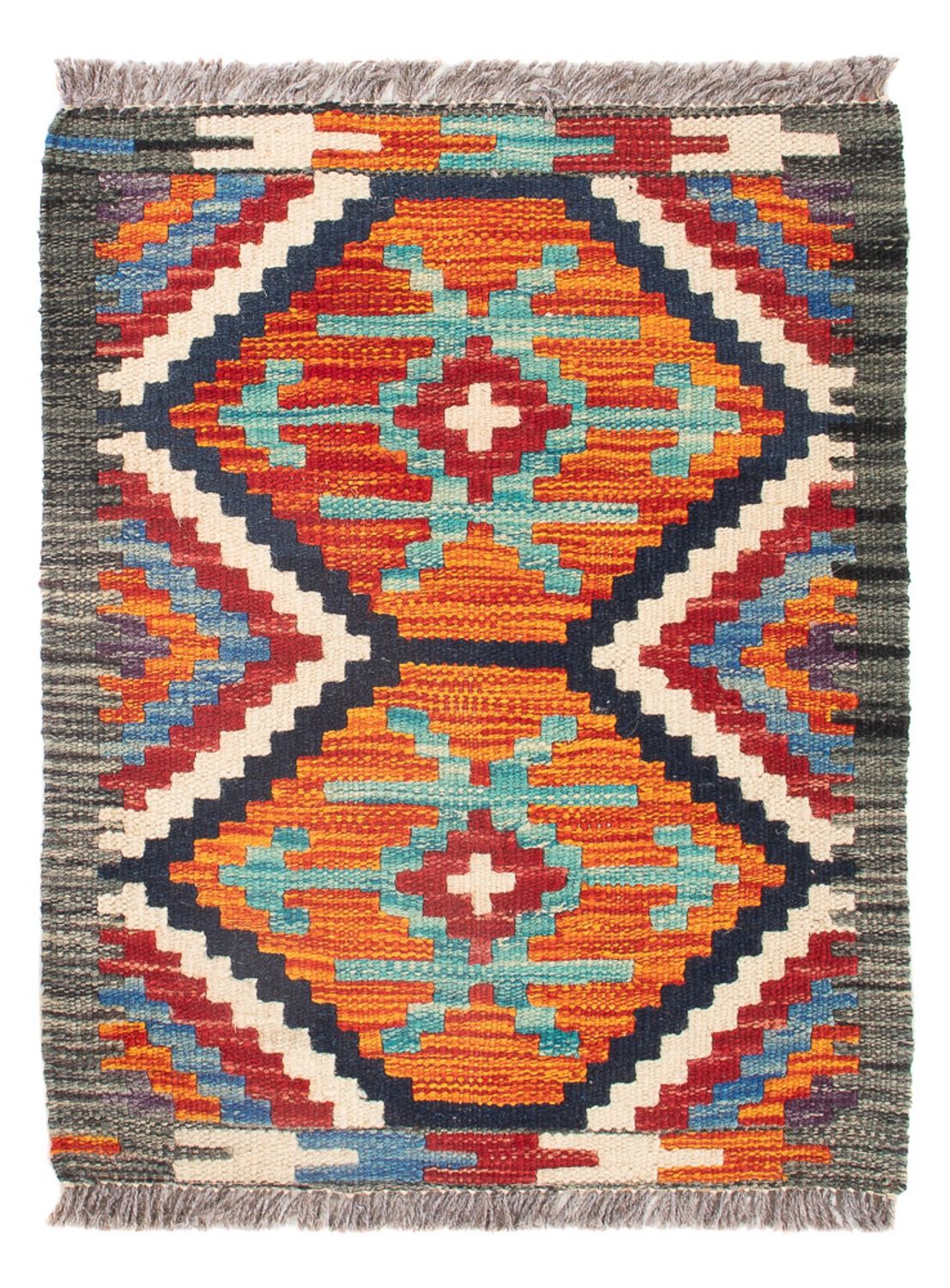 Tapis Kelim - Splash - 60 x 40 cm - multicolore