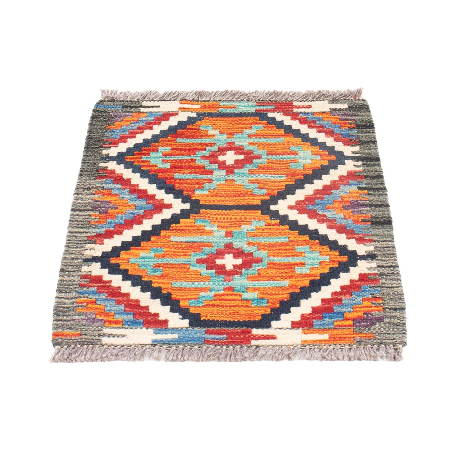 Tapis Kelim - Splash - 60 x 40 cm - multicolore