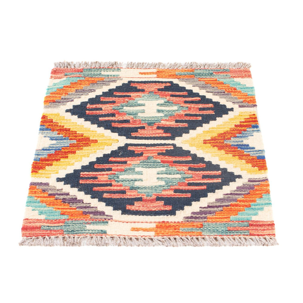 Tapis Kelim - Splash - 60 x 40 cm - multicolore