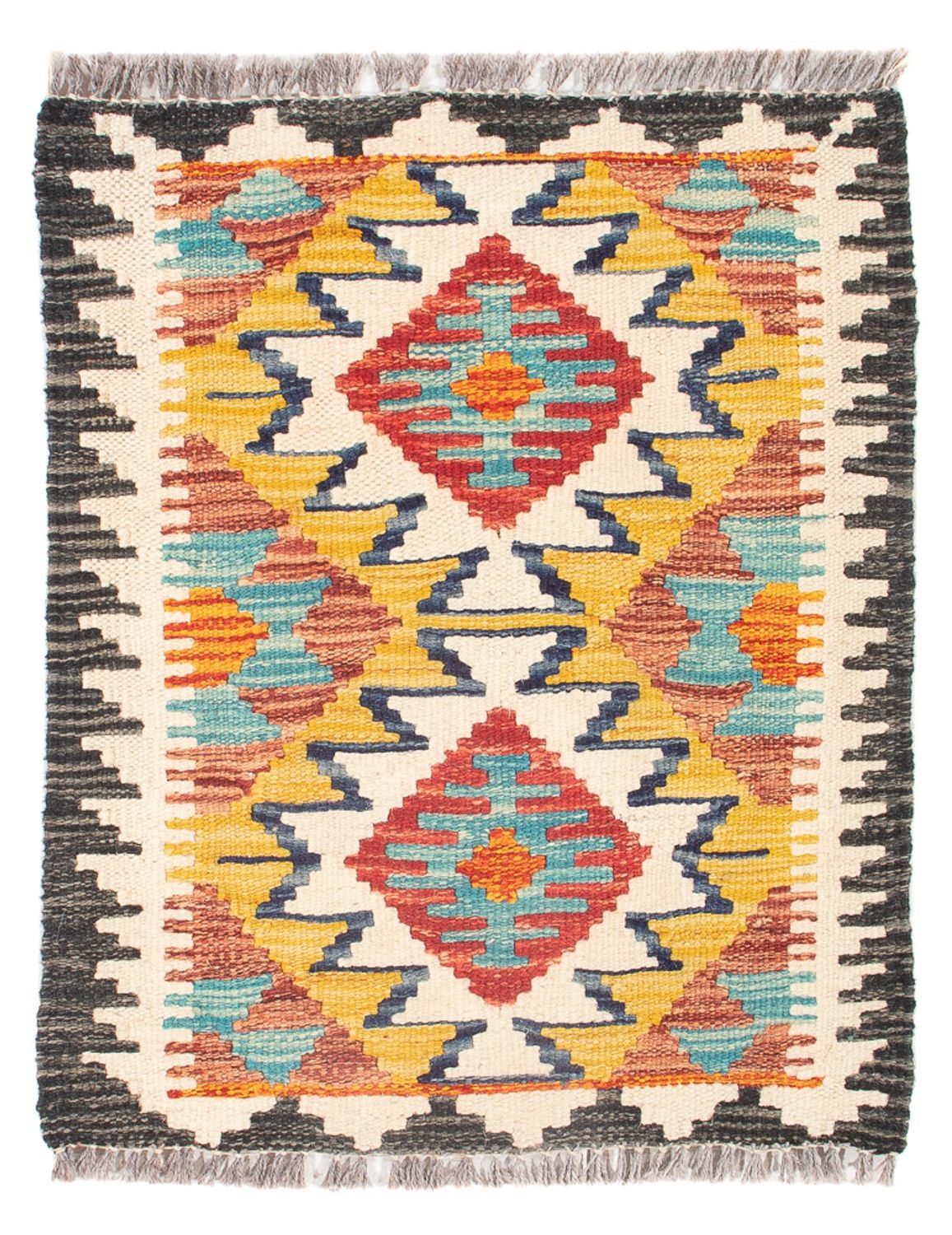 Tapis Kelim - Splash - 60 x 40 cm - multicolore
