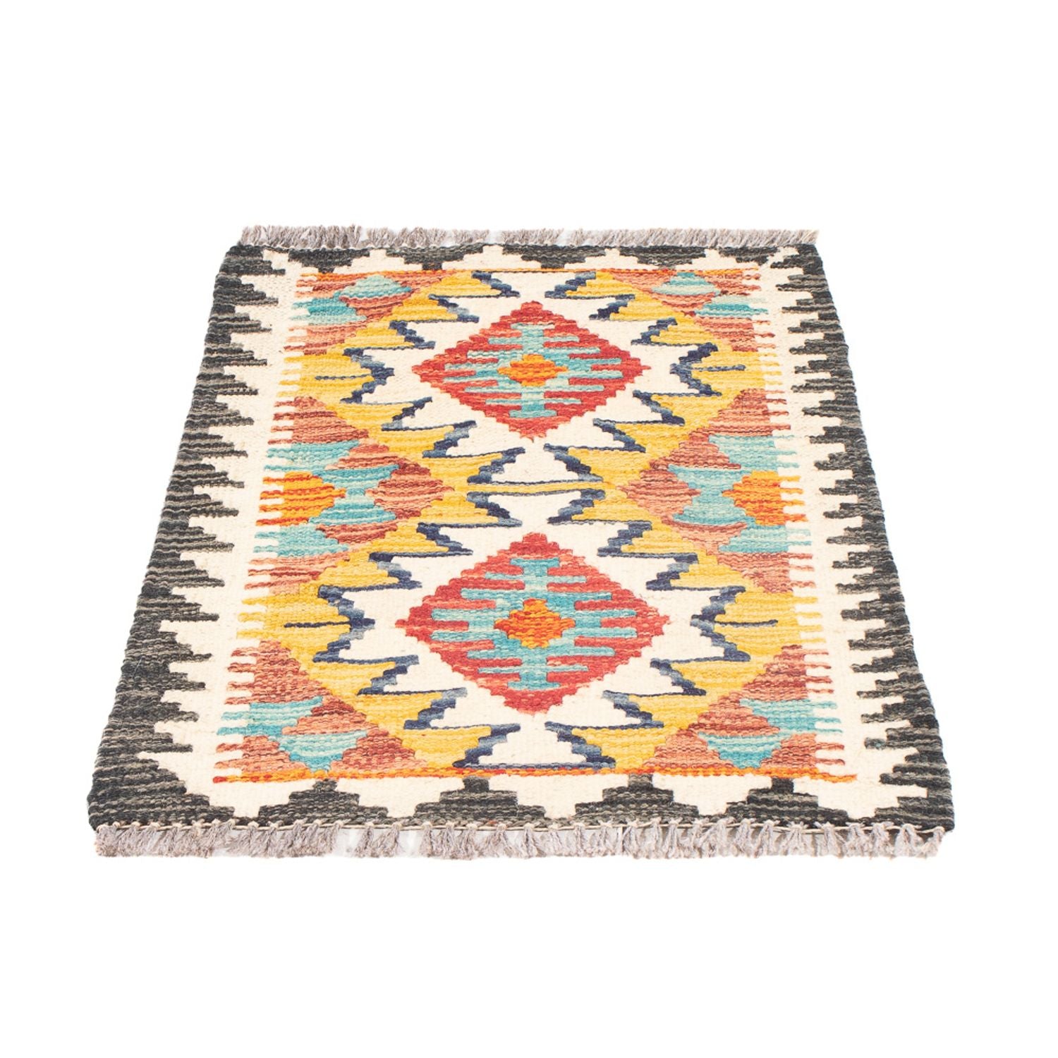 Tapis Kelim - Splash - 60 x 40 cm - multicolore