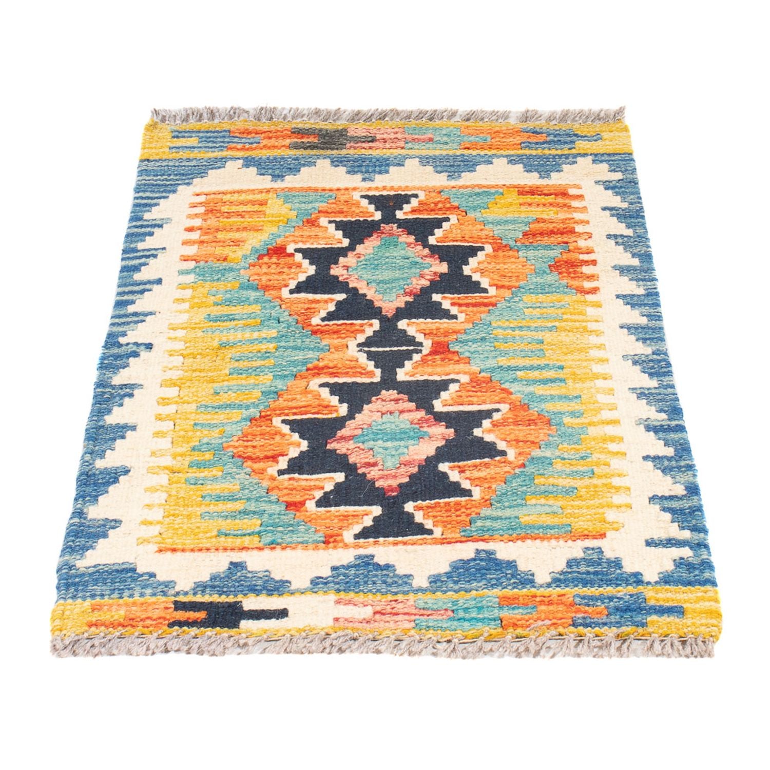 Tapis Kelim - Splash - 60 x 40 cm - multicolore