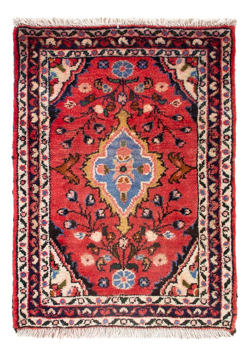 Tapis persan - Nomadic - 60 x 45 cm - rouge