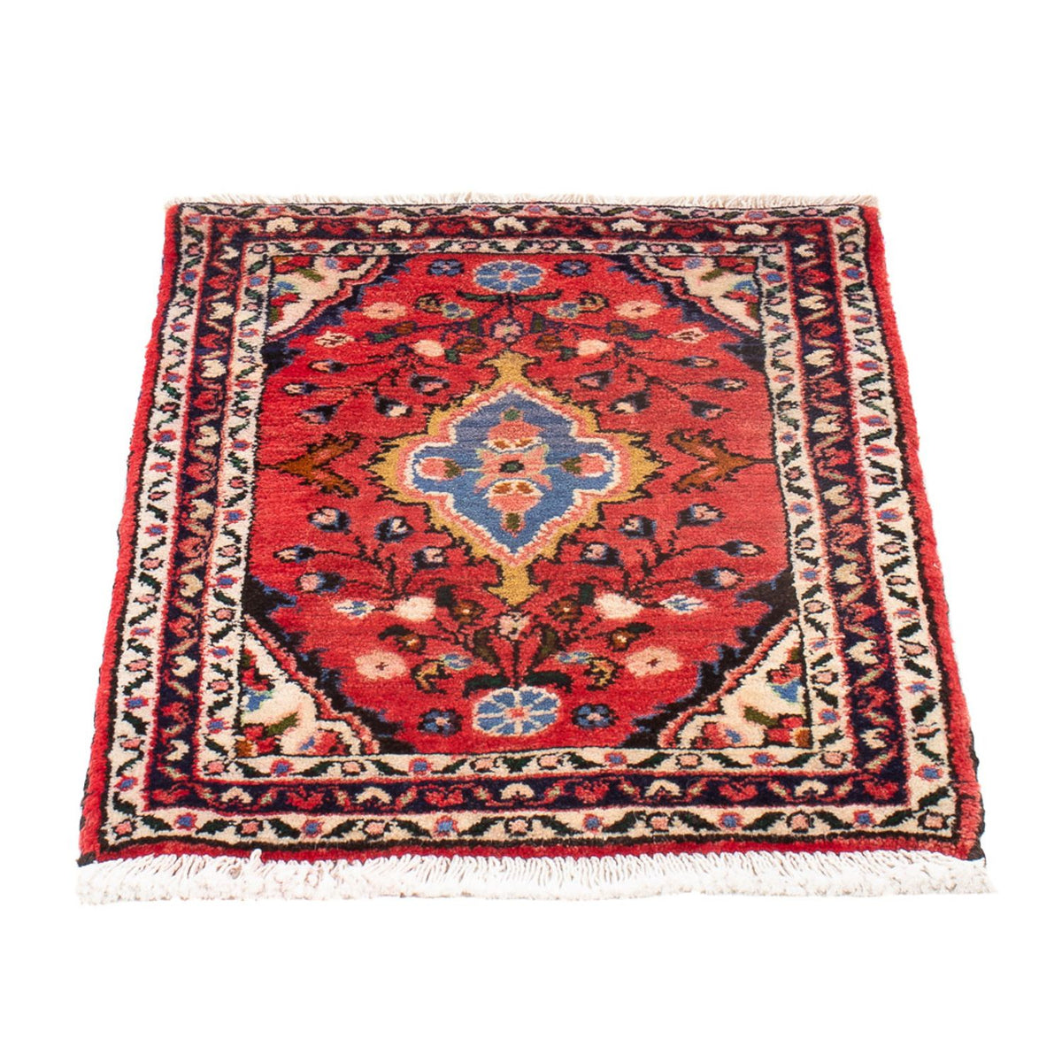 Tapis persan - Nomadic - 60 x 45 cm - rouge