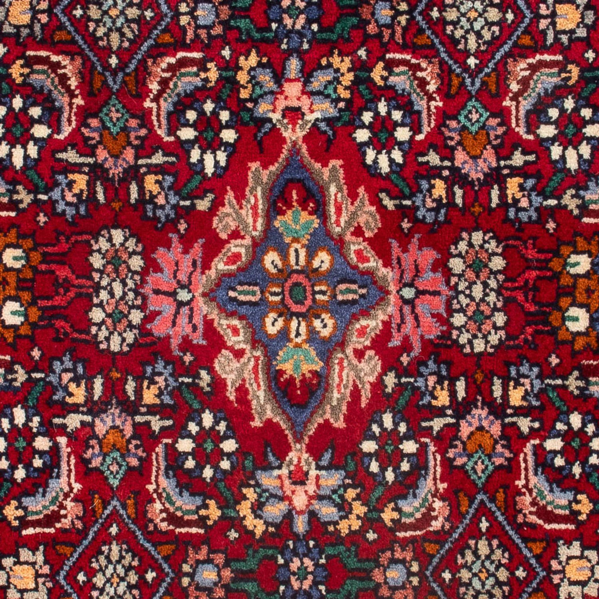 Tapis persan - Bidjar - 80 x 52 cm - rouge bordeaux