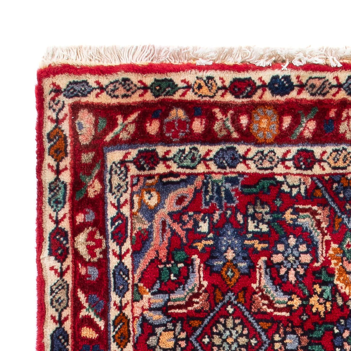 Tapis persan - Bidjar - 80 x 52 cm - rouge bordeaux