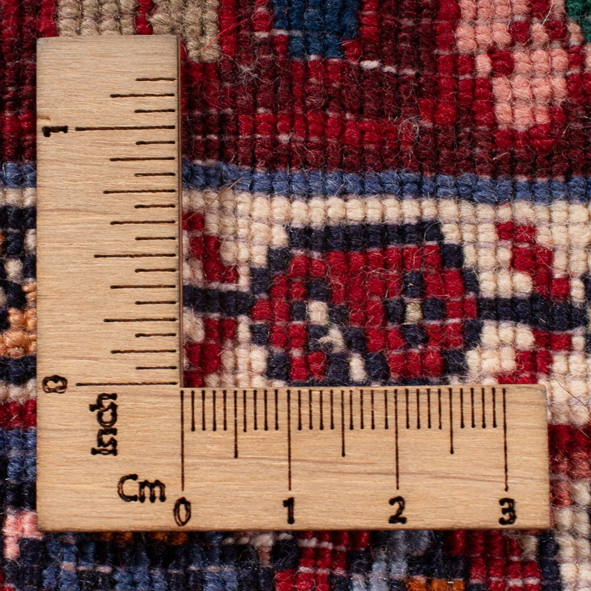 Tapis persan - Bidjar - 80 x 52 cm - rouge bordeaux