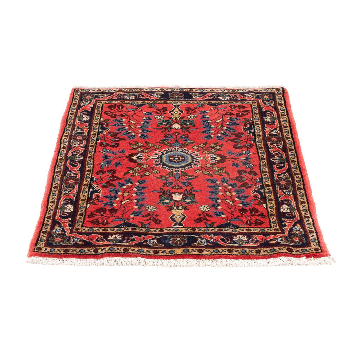 Tapis persan - Classique - 80 x 66 cm - rouge
