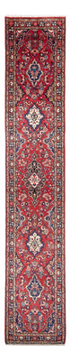 Tapis de couloir Tapis persan - Nomadic - 410 x 82 cm - rouge