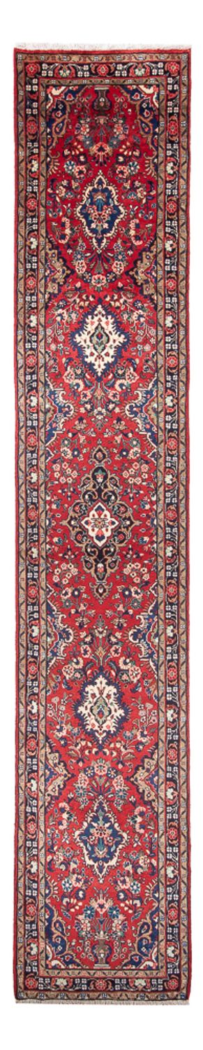 Tapis de couloir Tapis persan - Nomadic - 410 x 82 cm - rouge