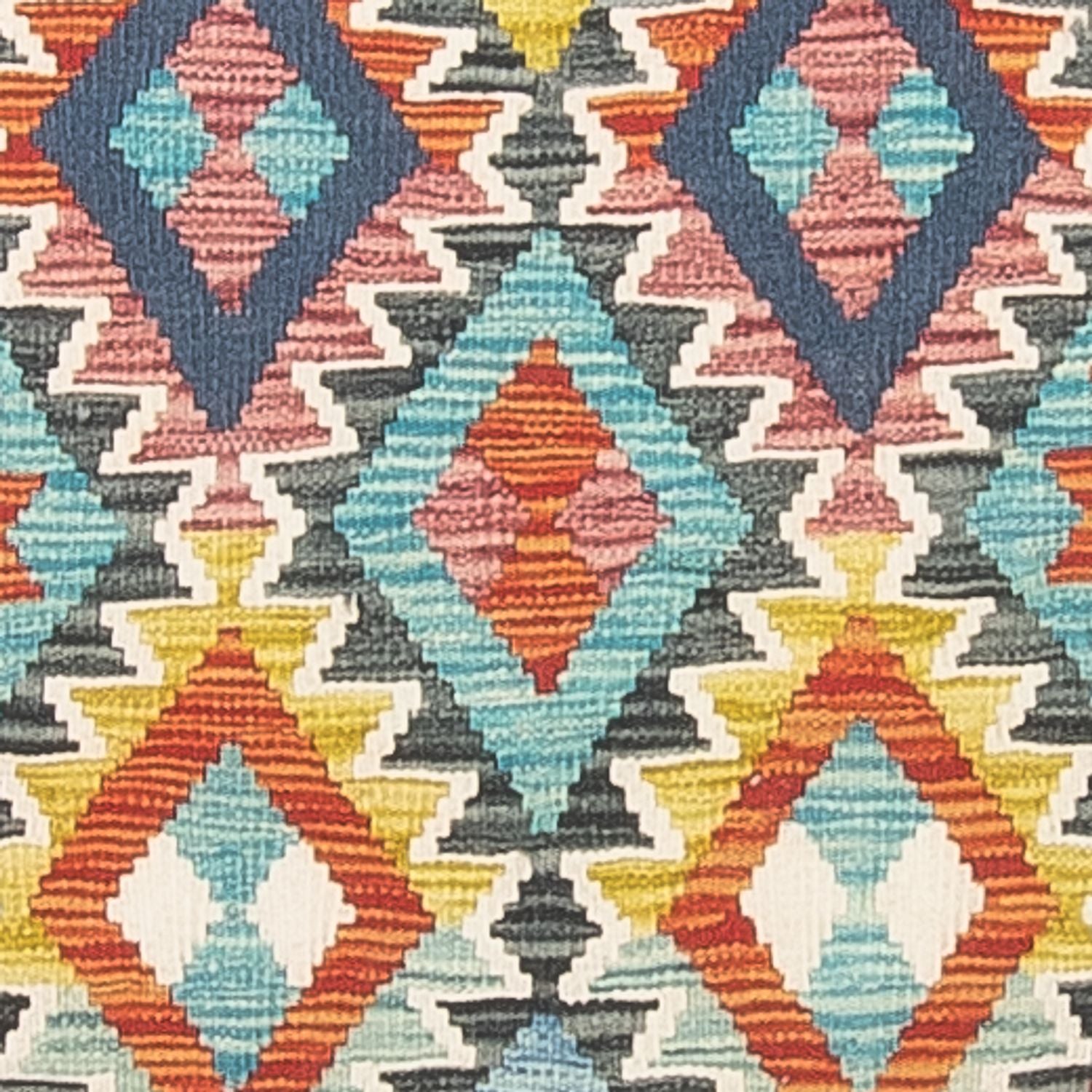 Tapis de couloir Tapis Kelim - Splash - 281 x 80 cm - multicolore