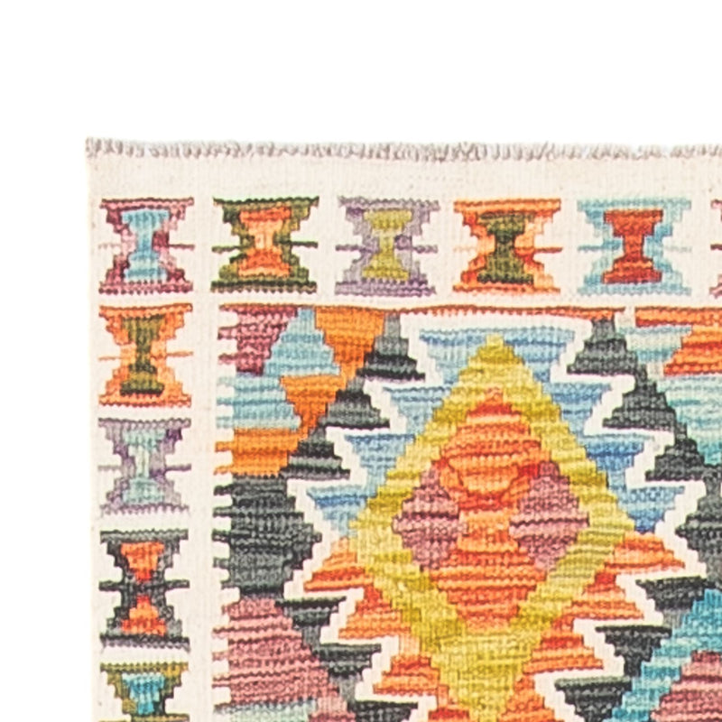 Tapis de couloir Tapis Kelim - Splash - 281 x 80 cm - multicolore