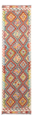 Tapis de couloir Tapis Kelim - Splash - 286 x 78 cm - multicolore