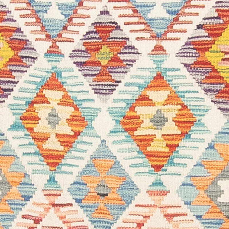 Tapis de couloir Tapis Kelim - Splash - 297 x 80 cm - multicolore