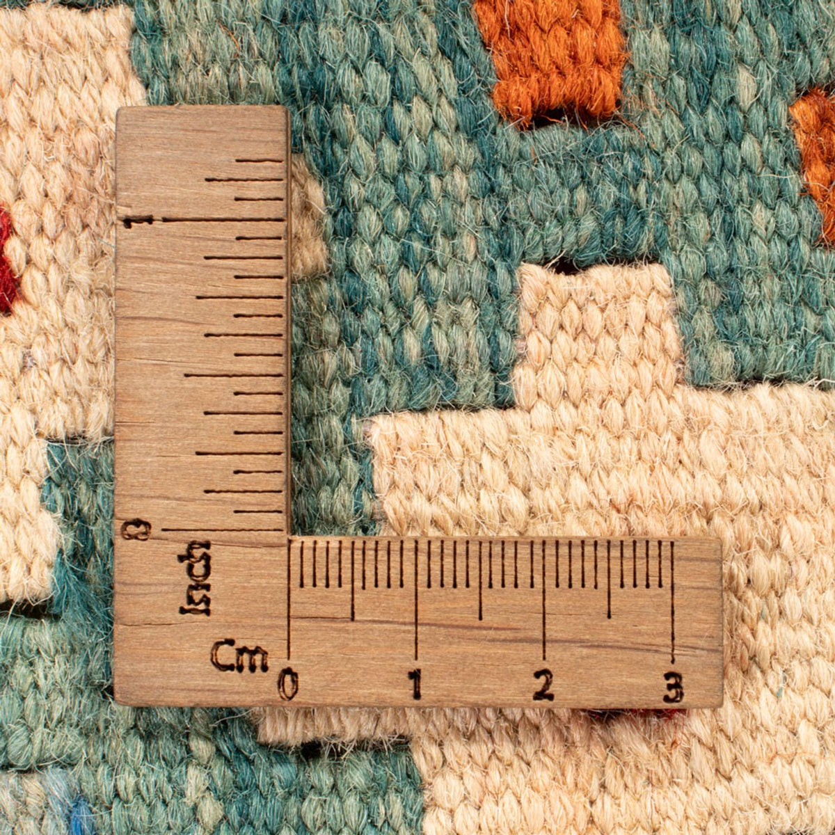 Tapis Kelim - Splash - 90 x 88 cm - multicolore