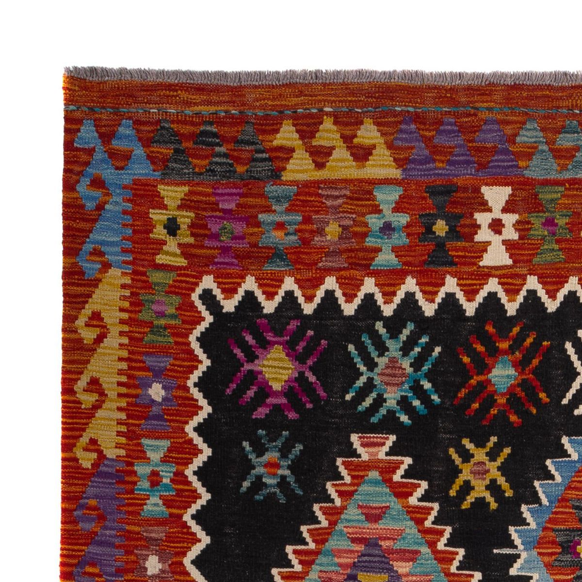 Tapis Kelim - Splash - 244 x 178 cm - multicolore