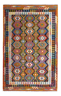 Tapis Kelim - Splash - 250 x 163 cm - multicolore