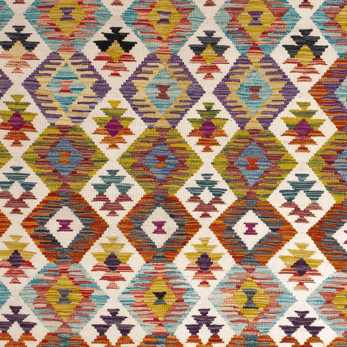 Tapis Kelim - Splash - 243 x 169 cm - multicolore