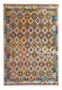 Tapis Kelim - Splash - 245 x 172 cm - multicolore