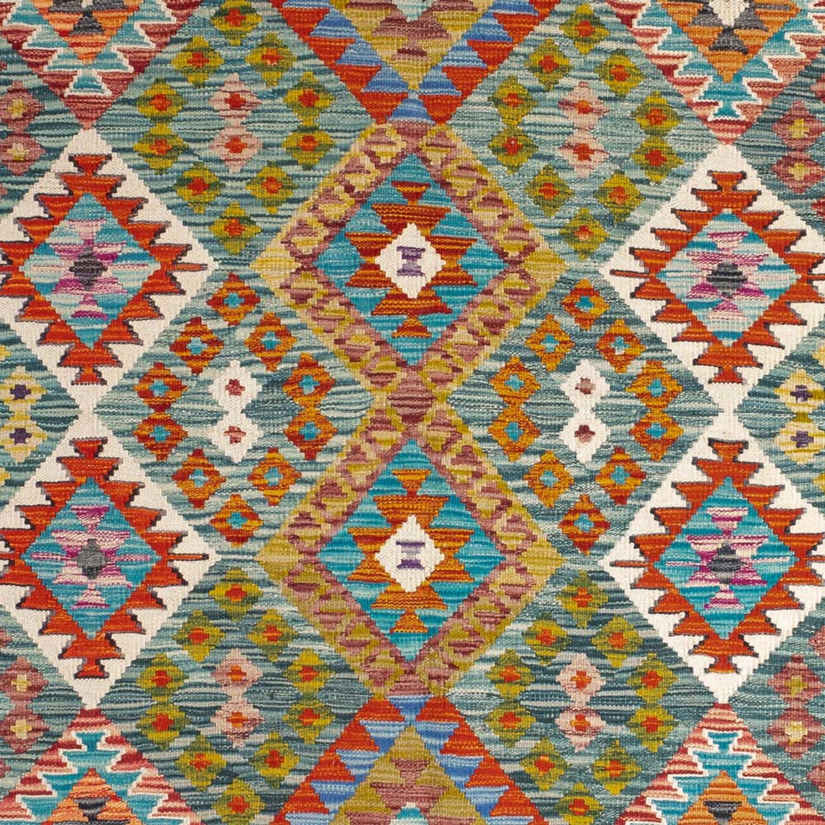 Tapis Kelim - Splash - 248 x 183 cm - multicolore