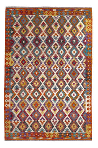 Tapis Kelim - Splash - 245 x 165 cm - multicolore