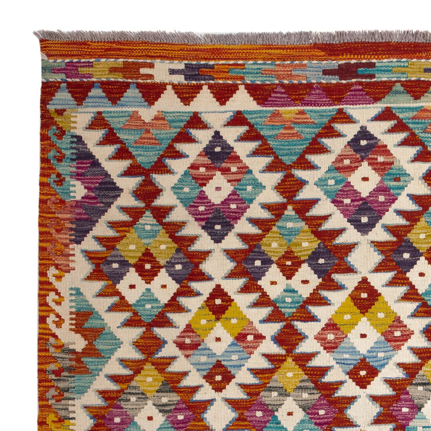 Kilim Maimana Tapis 152x152cm - Tapis en laine