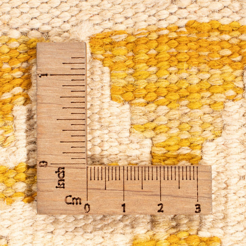 Tapis Kelim - Splash carré  - 154 x 143 cm - multicolore