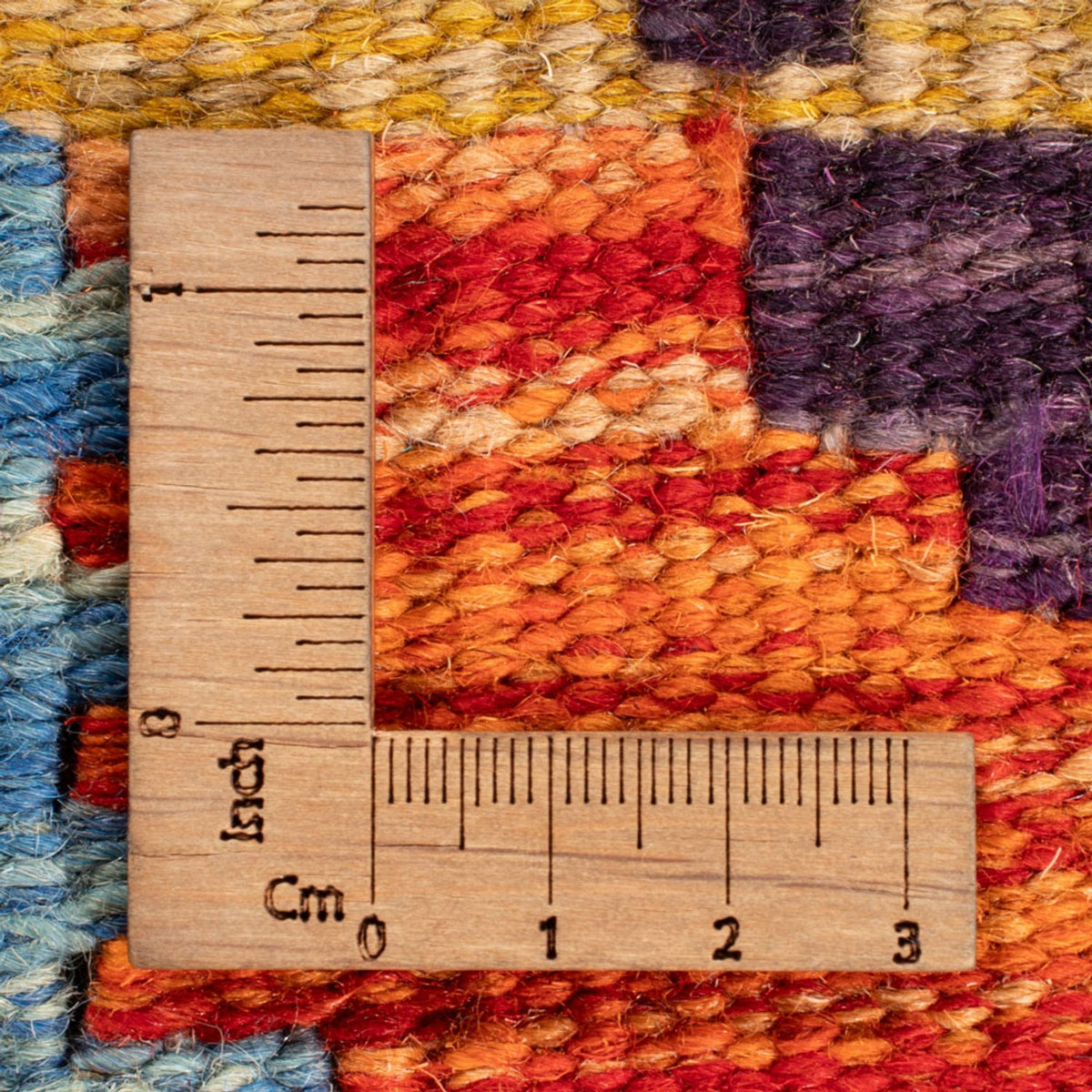 Tapis Kelim - Splash - 158 x 152 cm - multicolore