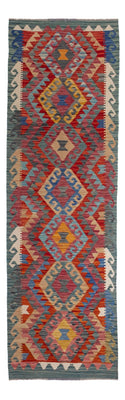 Tapis de couloir Tapis Kelim - Splash - 244 x 79 cm - multicolore