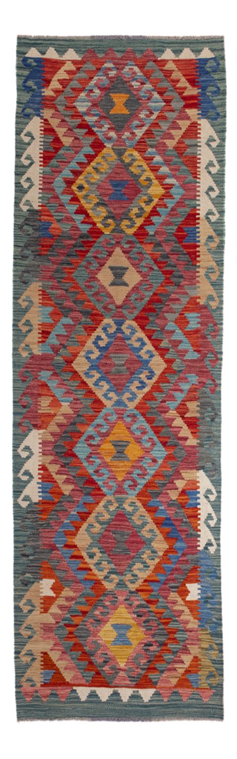 Tapis de couloir Tapis Kelim - Splash - 244 x 79 cm - multicolore