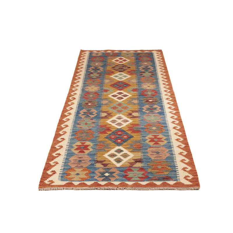Tapis de couloir Tapis Kelim - Splash - 255 x 82 cm - multicolore