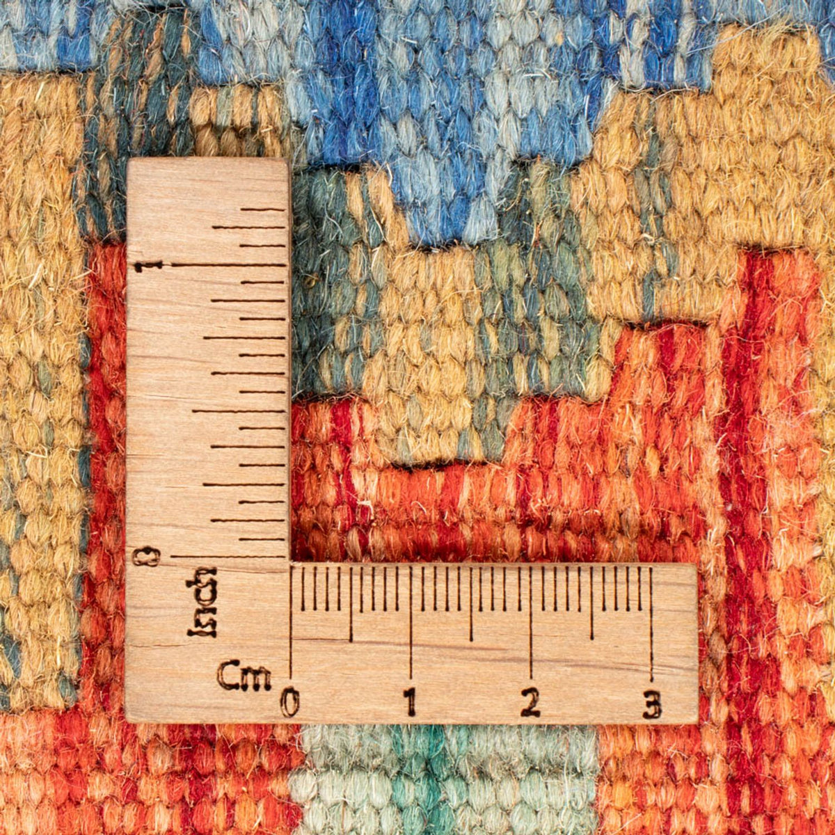 Tapis de couloir Tapis Kelim - Splash - 255 x 82 cm - multicolore