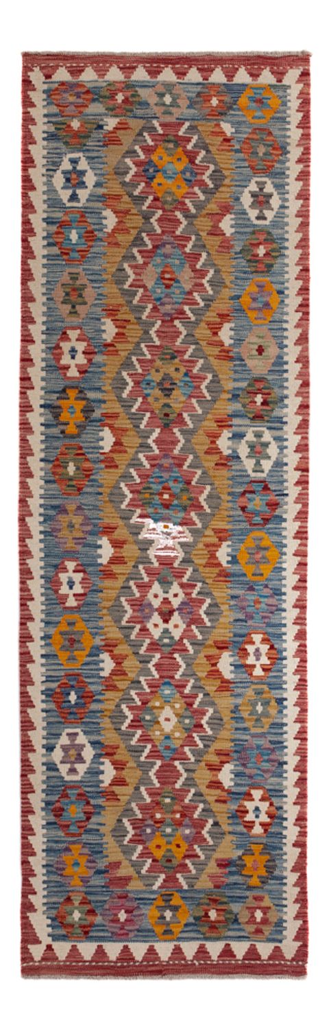Tapis de couloir Tapis Kelim - Splash - 243 x 79 cm - multicolore