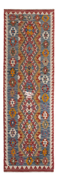 Tapis de couloir Tapis Kelim - Splash - 243 x 79 cm - multicolore