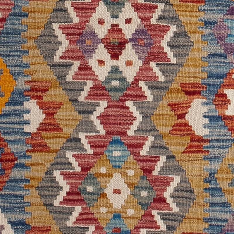 Tapis de couloir Tapis Kelim - Splash - 243 x 79 cm - multicolore