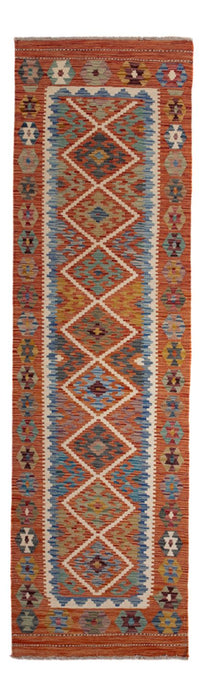 Tapis de couloir Tapis Kelim - Splash - 246 x 76 cm - multicolore