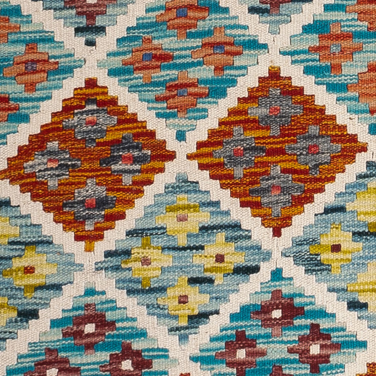 Tapis de couloir Tapis Kelim - Splash - 239 x 79 cm - multicolore