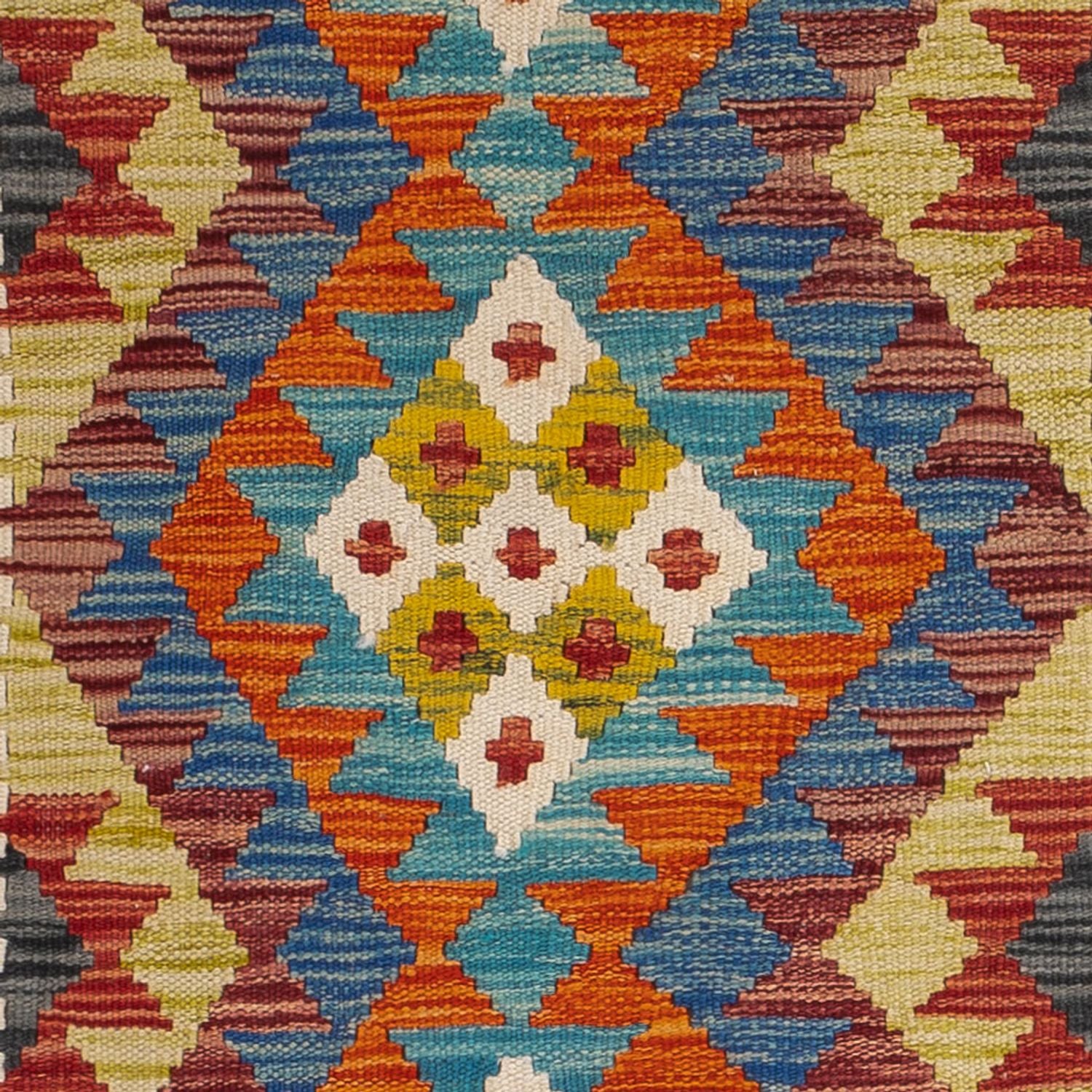 Tapis Kelim - Splash - 123 x 79 cm - multicolore