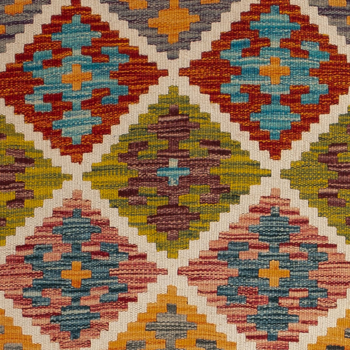 Tapis Kelim - Splash - 127 x 82 cm - multicolore