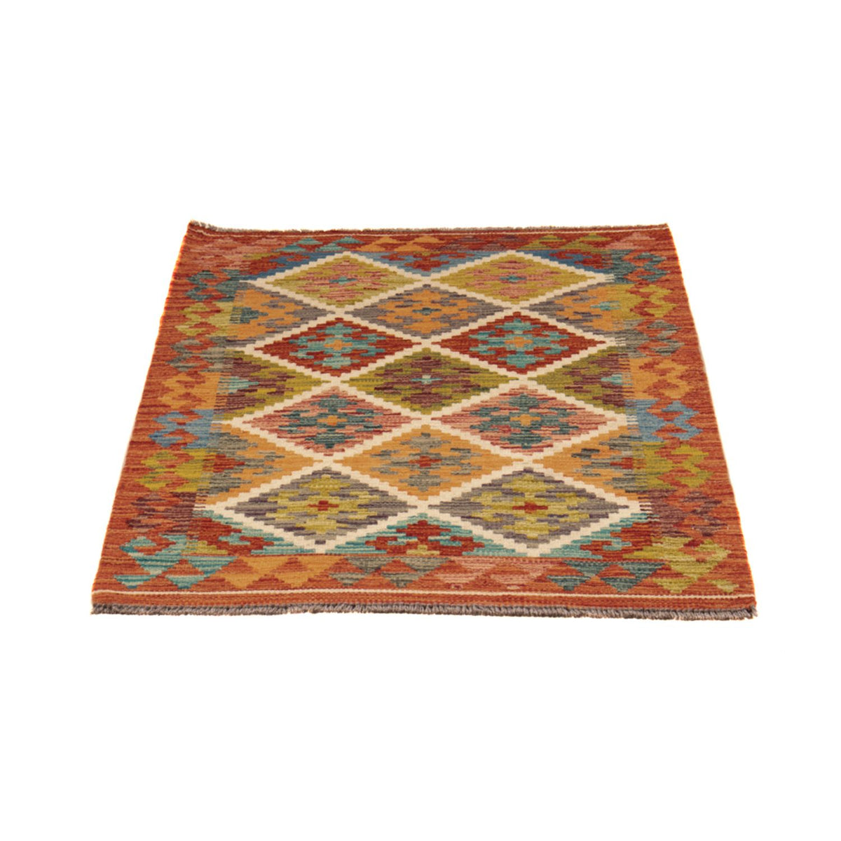 Tapis Kelim - Splash - 127 x 82 cm - multicolore