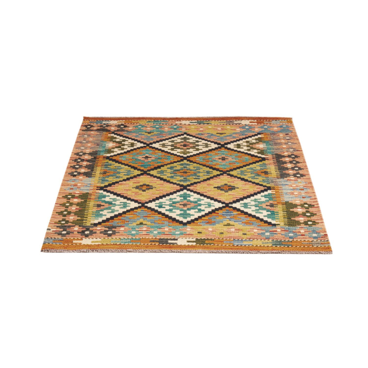 Tapis Kelim - Splash - 119 x 83 cm - multicolore
