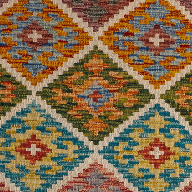 Tapis Kelim - Splash - 125 x 86 cm - multicolore